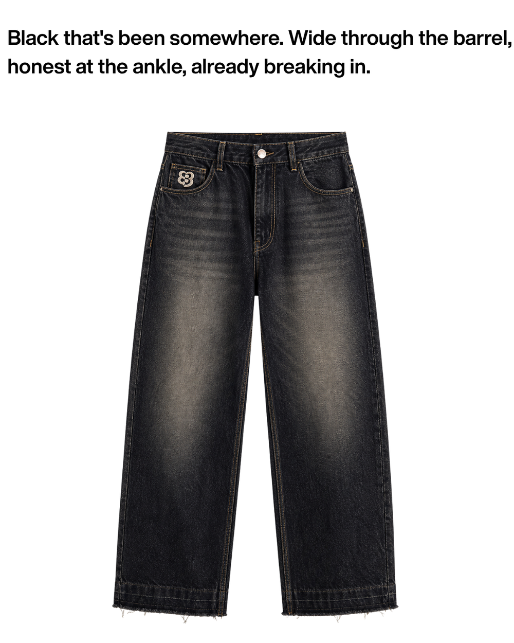 Washed Black Barrel