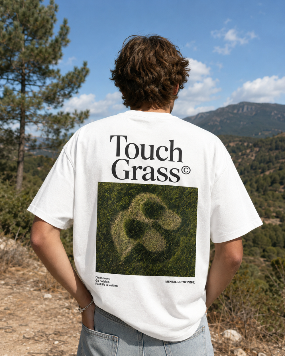 Grass White Tee