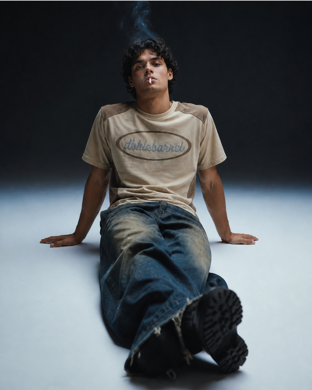 The Panel Tee - Sand