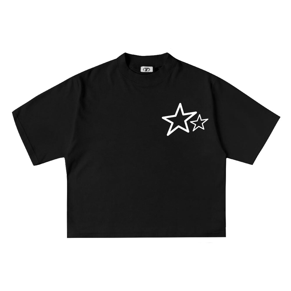 Estrella Tee in Black, front