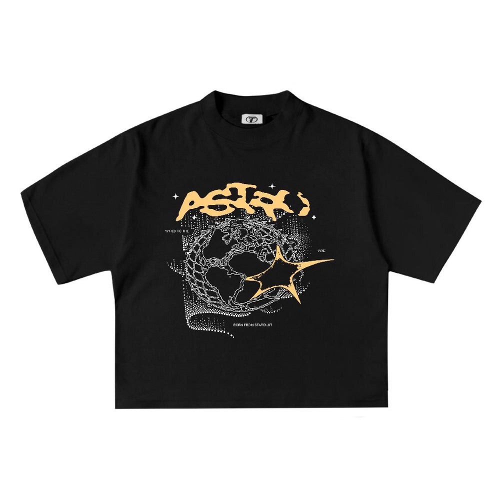 Scribble Tee in Black, front