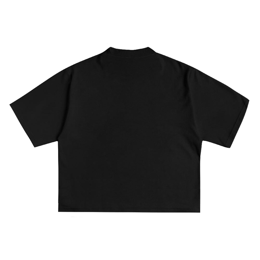 Slash Mark Tee in Black, back