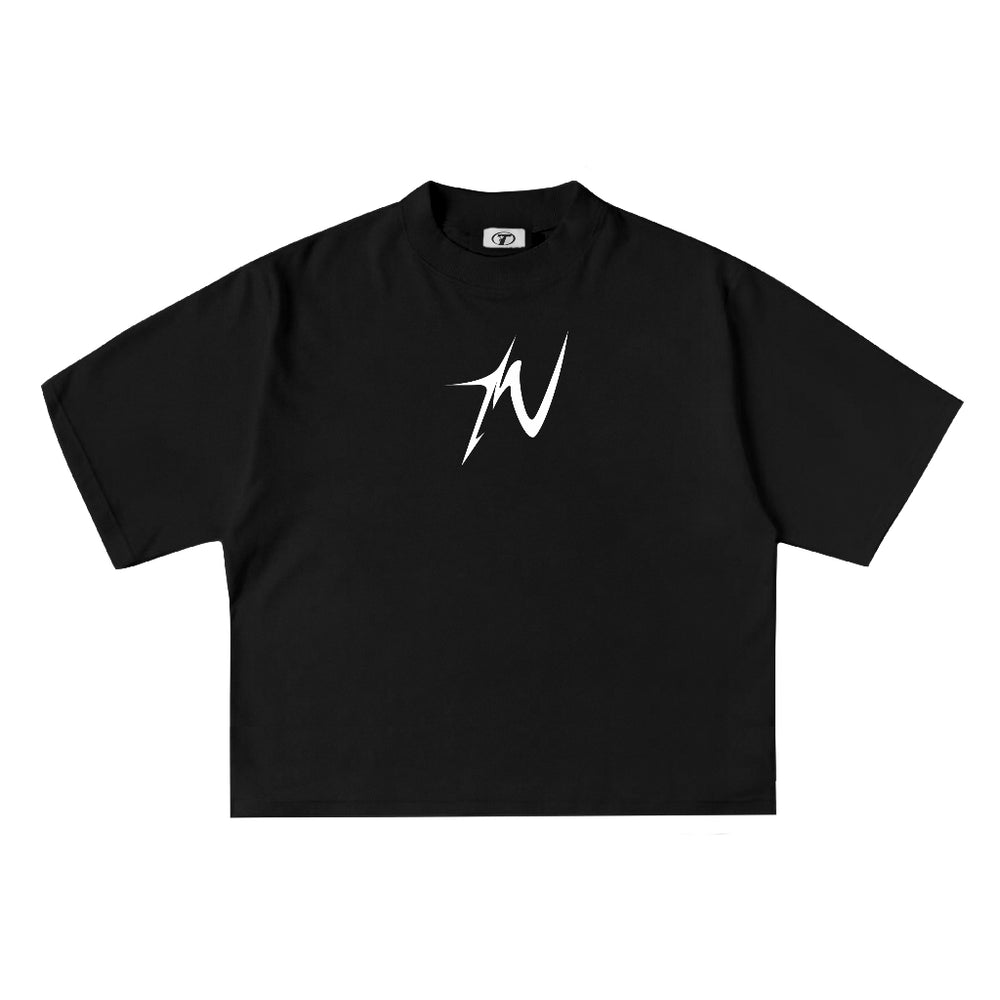 Slash Mark Tee in Black