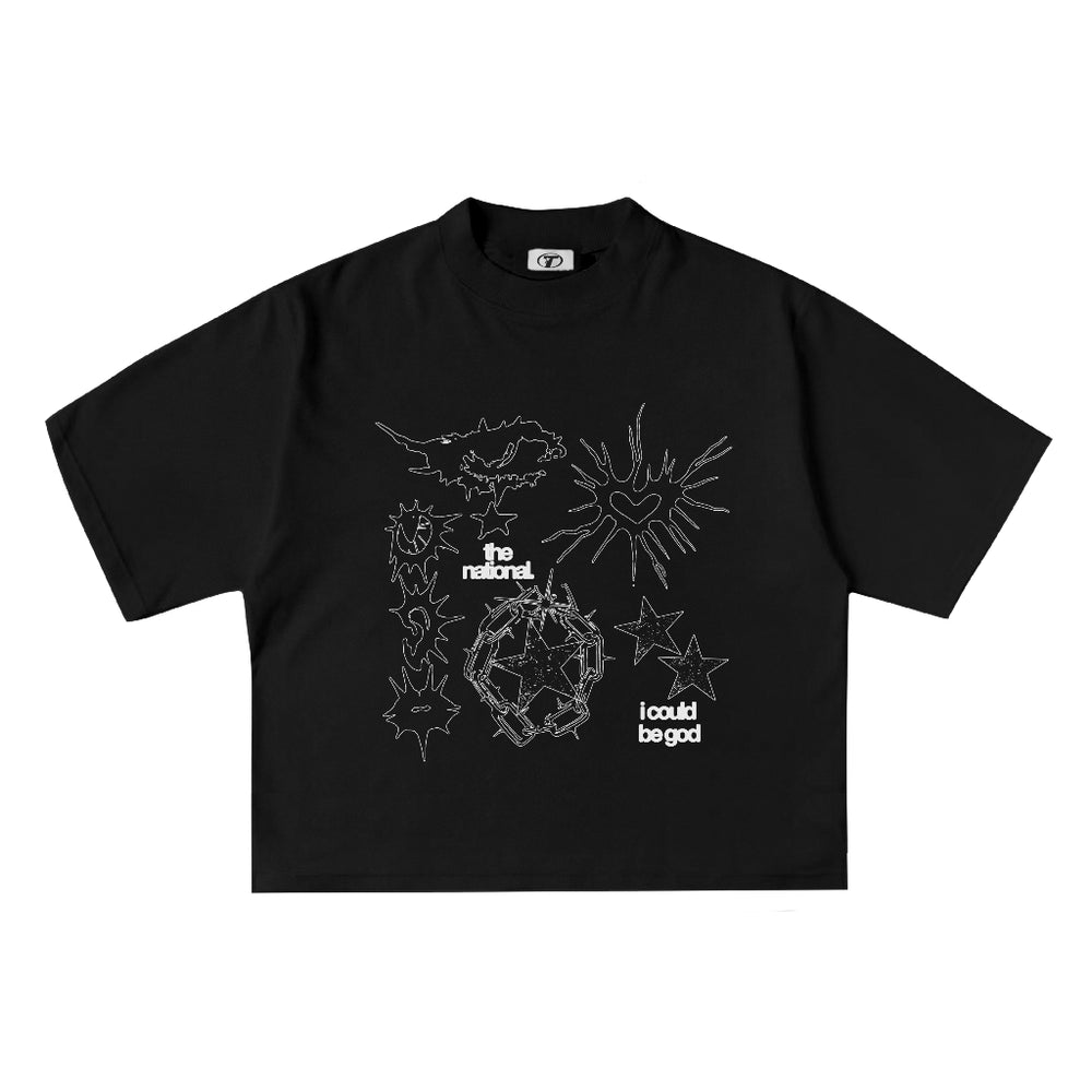 Eye Contact Tee in Black, front