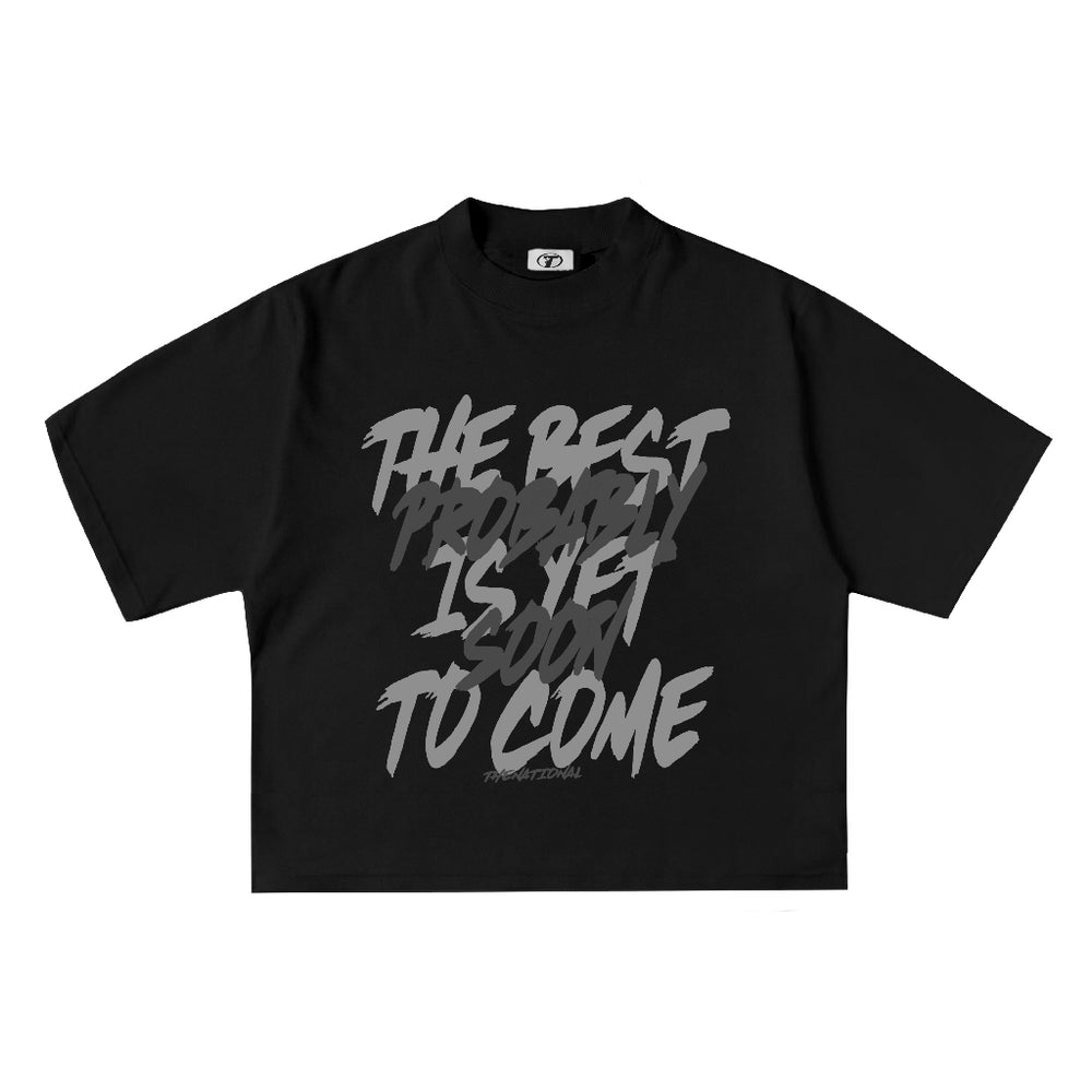 Yet To Come Tee in Black, back print