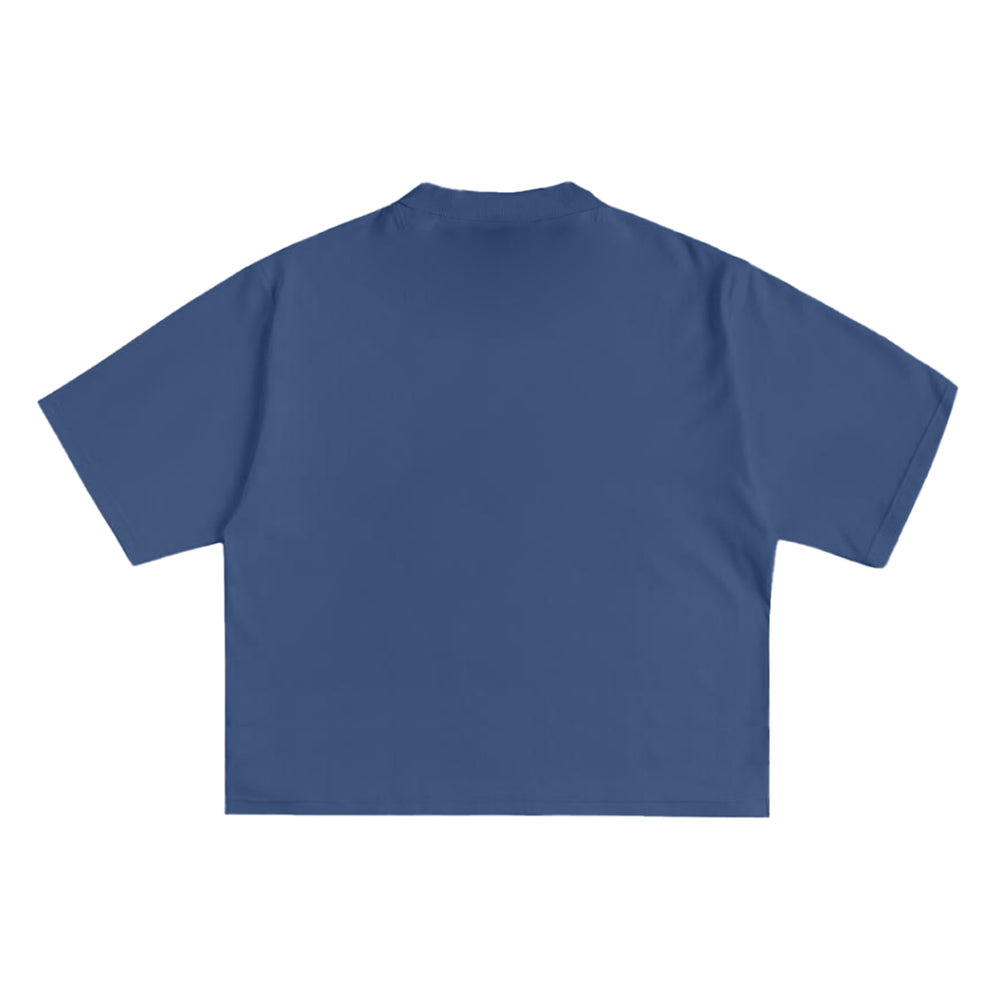 Rolly Molly Tee in Indigo, back