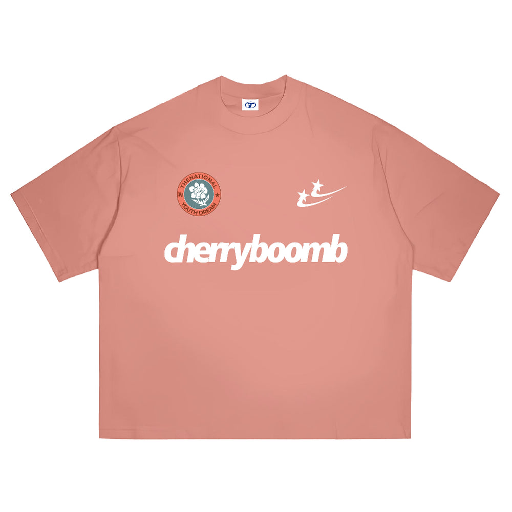 Cherry Bomb Tee in Dusty Peach
