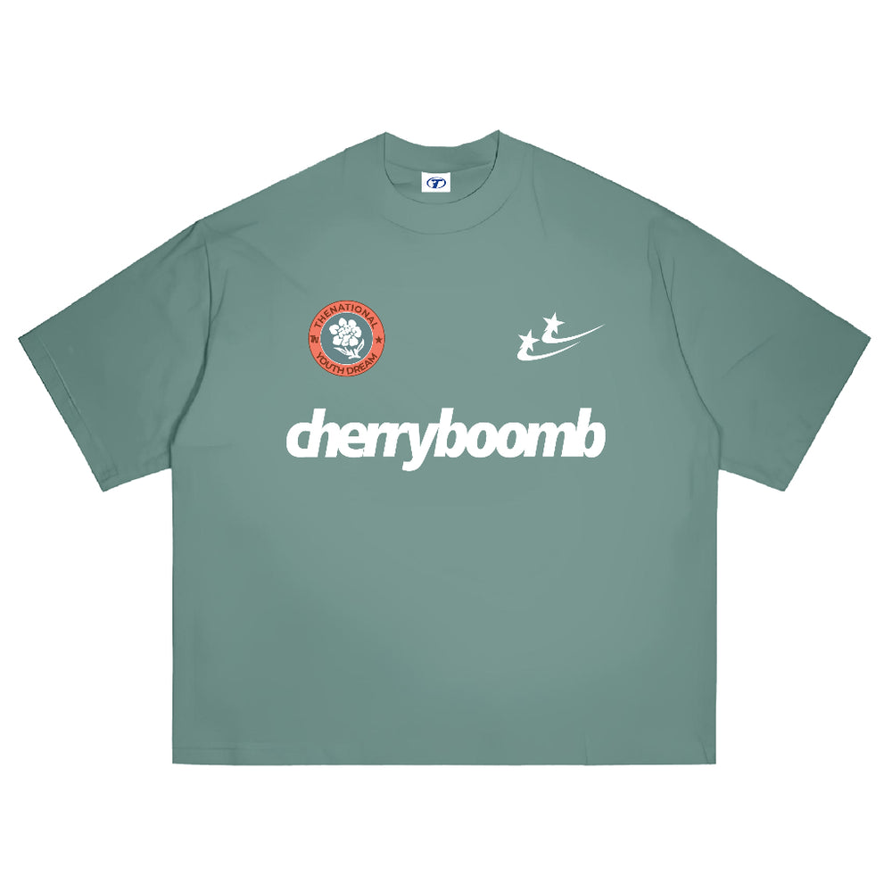 Cherry Bomb Tee in Sage Green