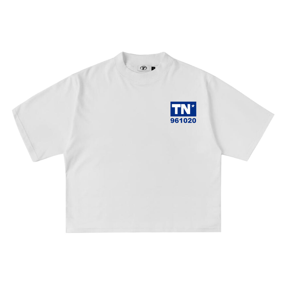 2nd Avenue Tee in White, front