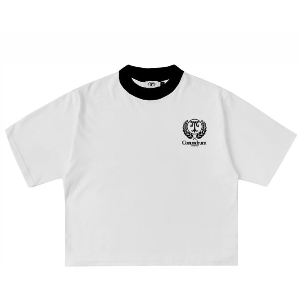 Crest Ringer Tee · White