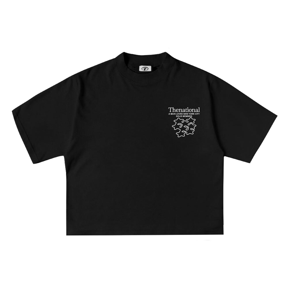 Checkered Flag Tee in Black, front