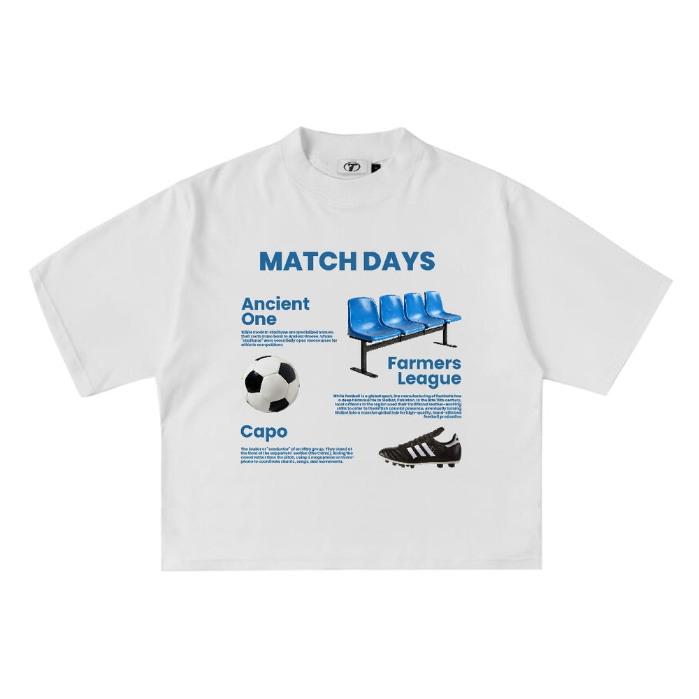 Match Days Tee in White